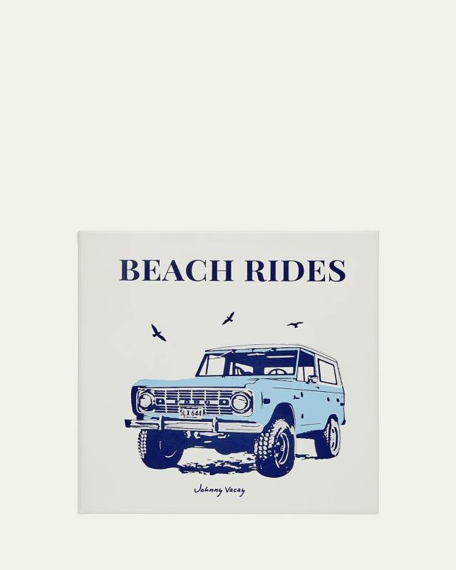 "Beach Rides" Leather-Bound Book by Johnny Vacay